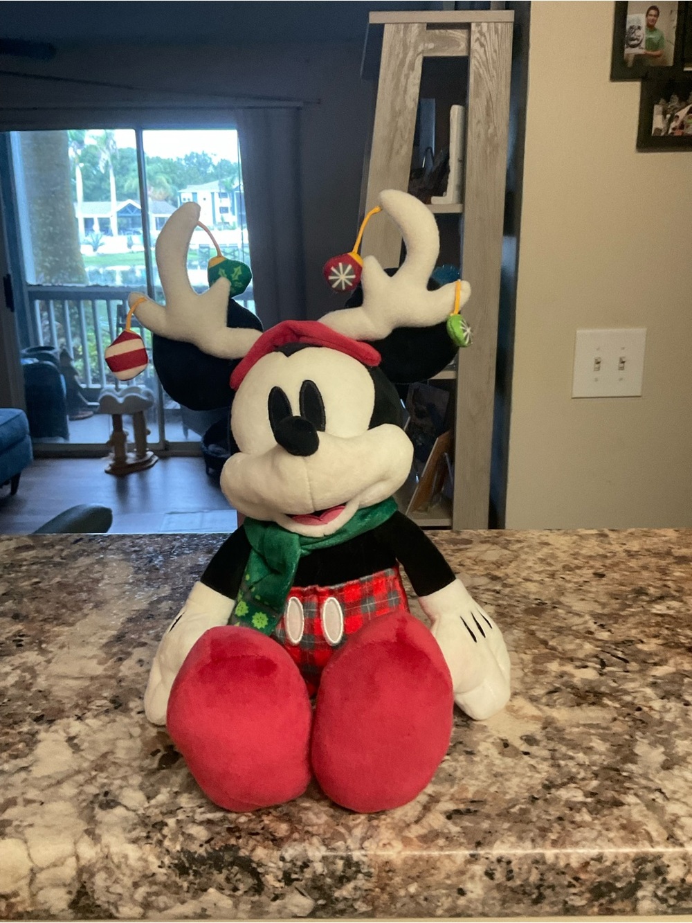 Disney Mickey Mouse Holiday Plush - Red, Green, Black, White